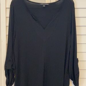 Women’s Cable & Gauge Blouse 3/4 sleeve Small